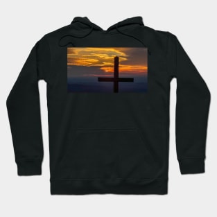 Sunrise at the Top of the Pretty Place Cross Hoodie